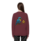 Tannenhäher mit Zirbelnuss + Emblem Stick - Organic Basic Unisex Sweatshirt