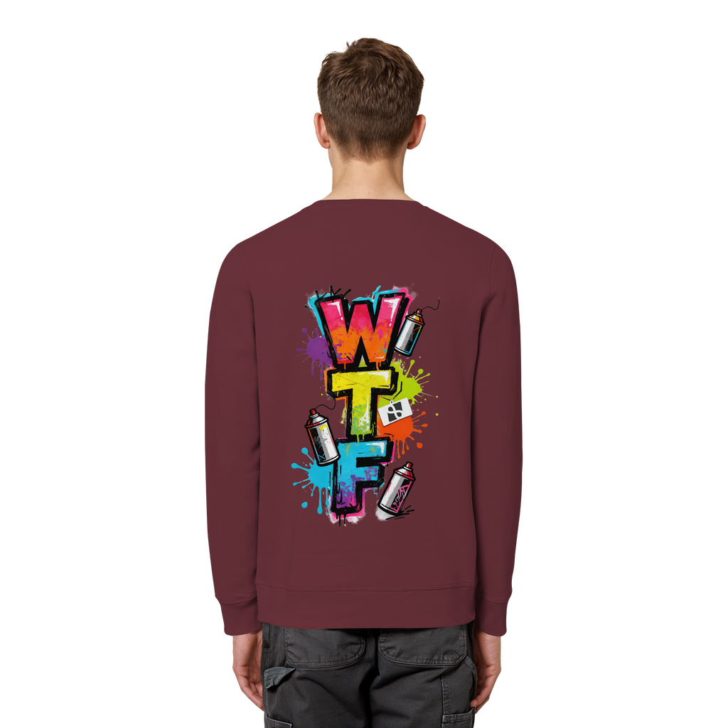 WTF - "Wear The Fair" Print mit besticktem Emblem - Organic Basic Unisex Sweatshirt
