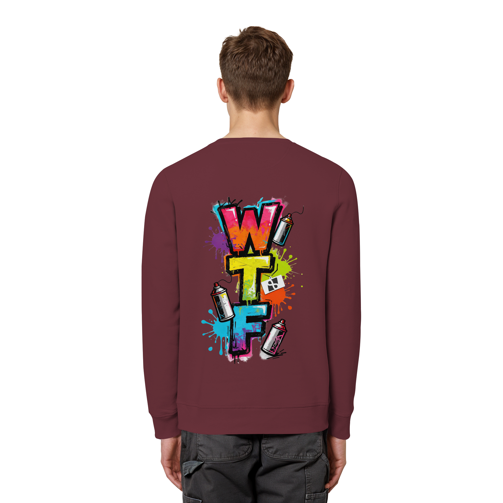 WTF - "Wear The Fair" Print mit besticktem Emblem - Organic Basic Unisex Sweatshirt