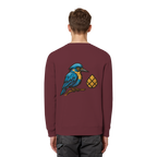 Tannenhäher mit Zirbelnuss + Emblem Stick - Organic Basic Unisex Sweatshirt