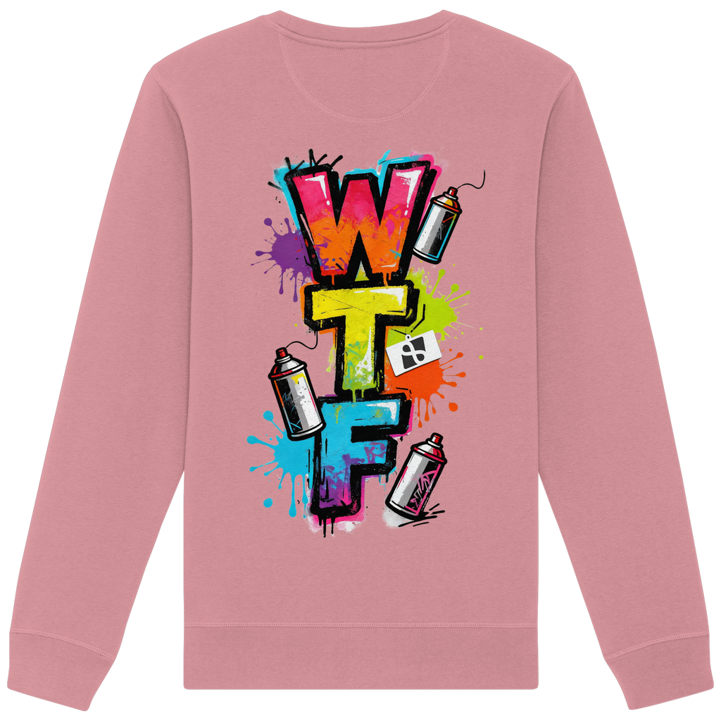 WTF - "Wear The Fair" Print mit besticktem Emblem - Organic Basic Unisex Sweatshirt