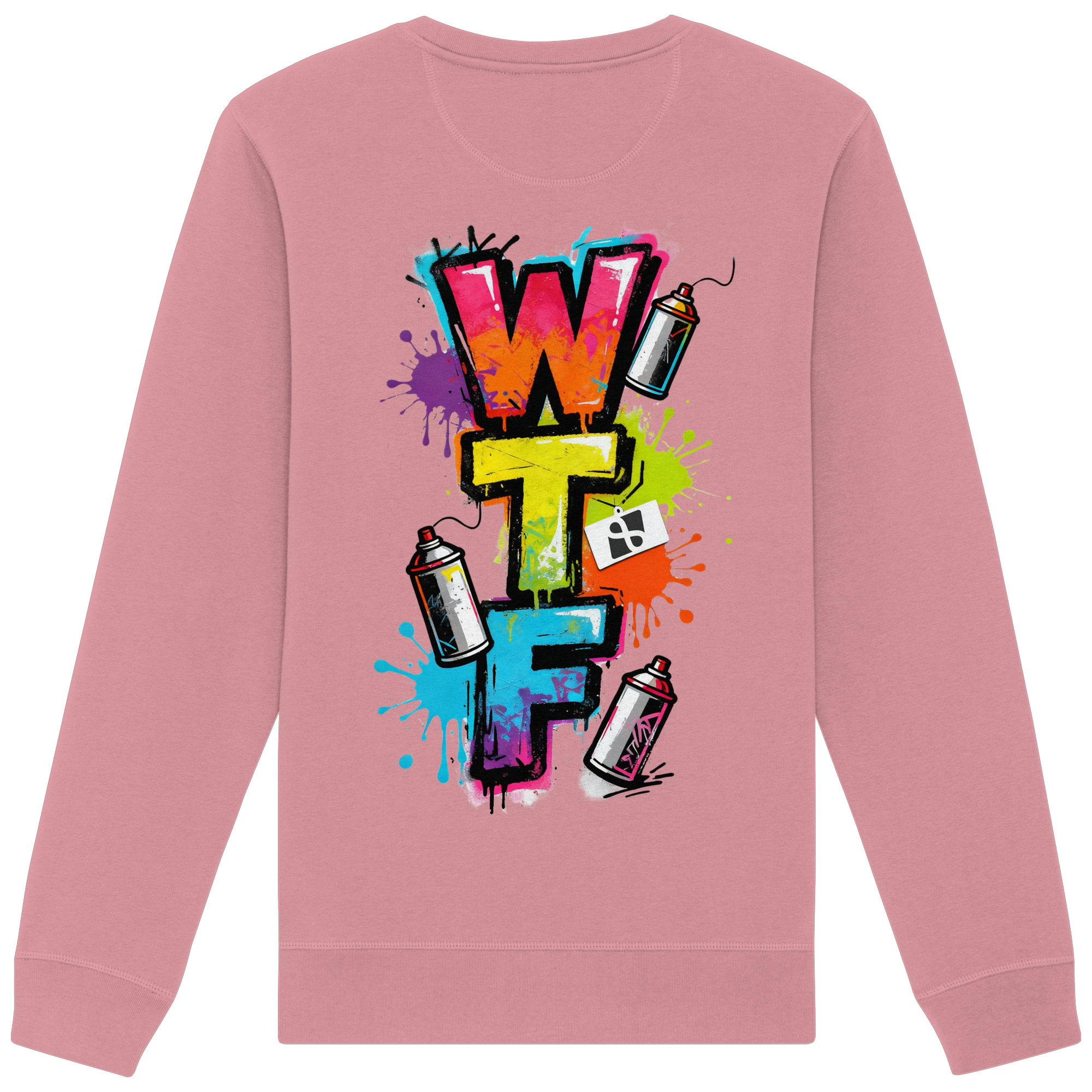 WTF - "Wear The Fair" Print mit besticktem Emblem - Organic Basic Unisex Sweatshirt