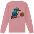 Tannenhäher mit Zirbelnuss + Emblem Stick - Organic Basic Unisex Sweatshirt