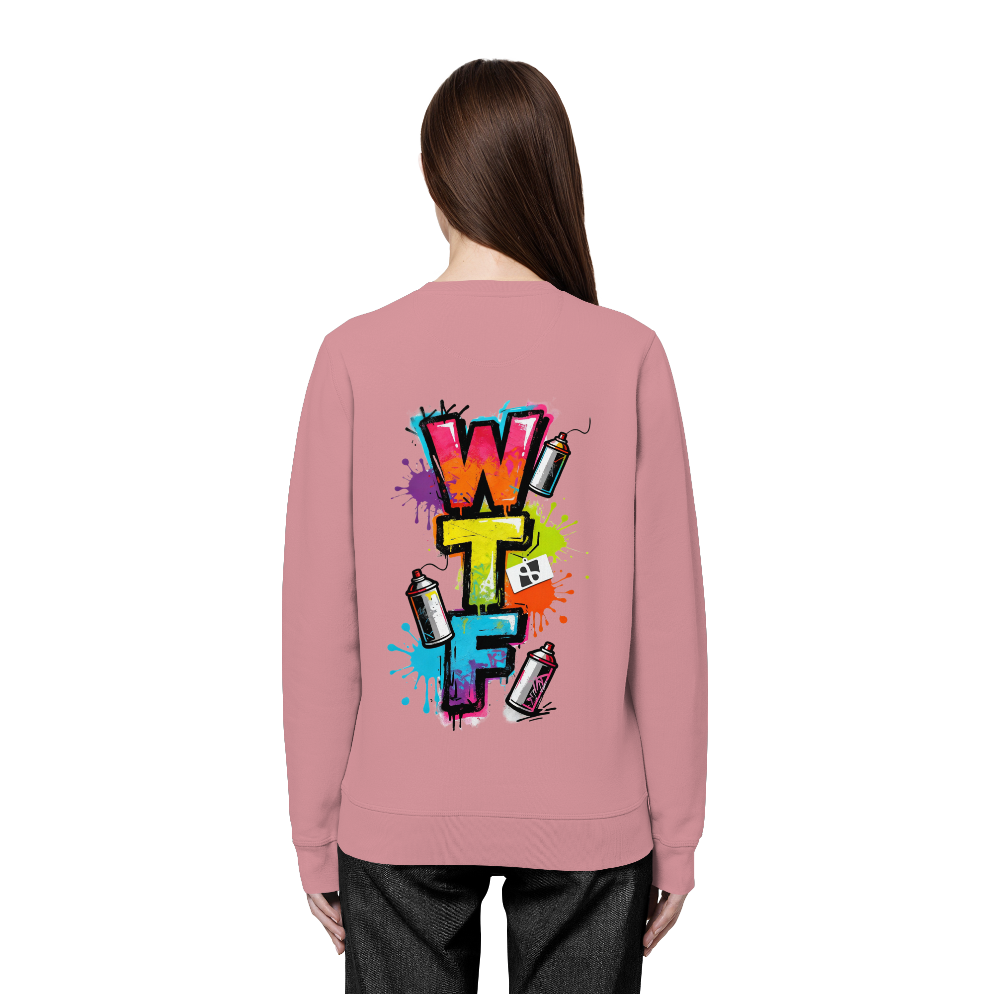 WTF - "Wear The Fair" Print mit besticktem Emblem - Organic Basic Unisex Sweatshirt