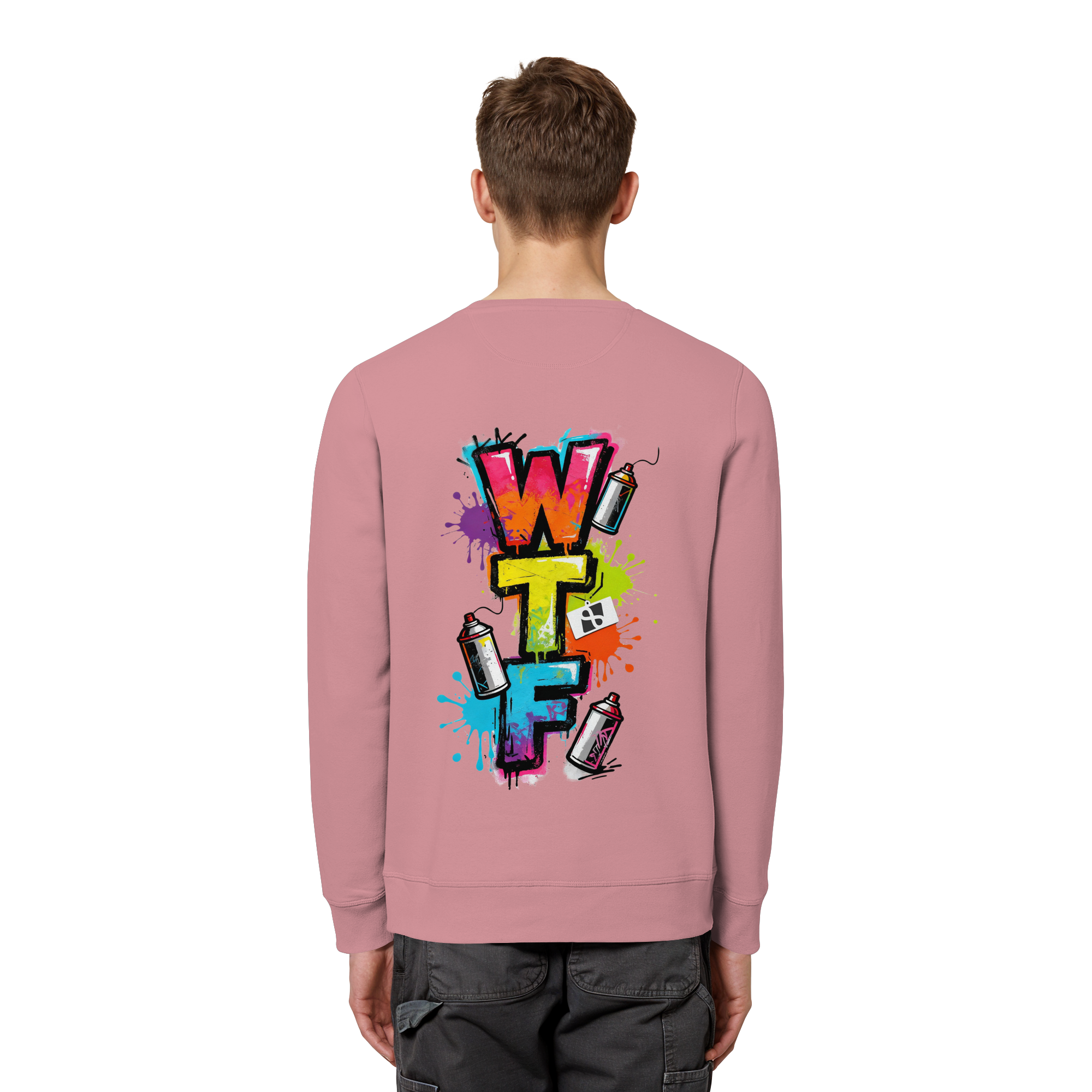 WTF - "Wear The Fair" Print mit besticktem Emblem - Organic Basic Unisex Sweatshirt