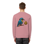 Tannenhäher mit Zirbelnuss + Emblem Stick - Organic Basic Unisex Sweatshirt