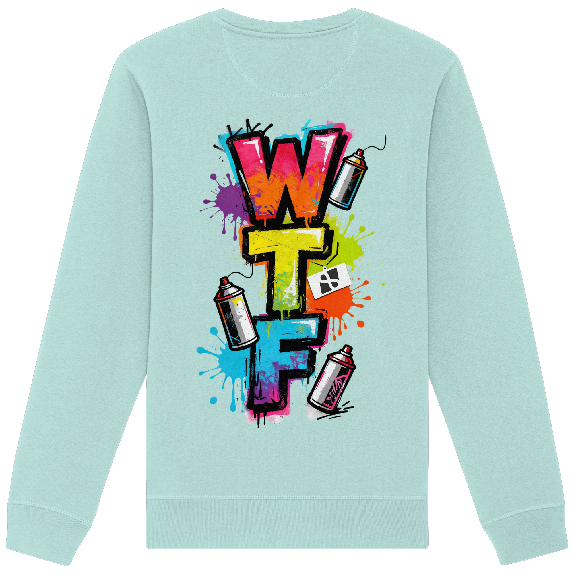 WTF - "Wear The Fair" Print mit besticktem Emblem - Organic Basic Unisex Sweatshirt
