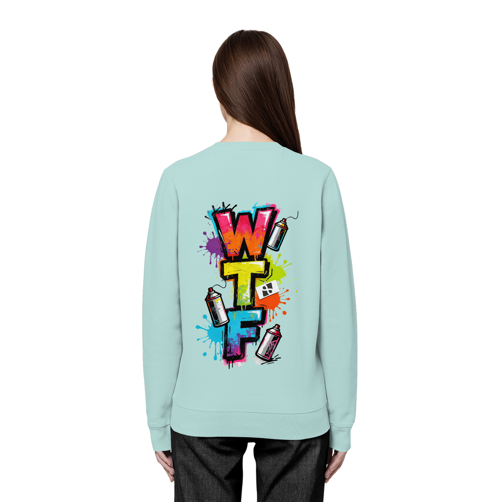 WTF - "Wear The Fair" Print mit besticktem Emblem - Organic Basic Unisex Sweatshirt