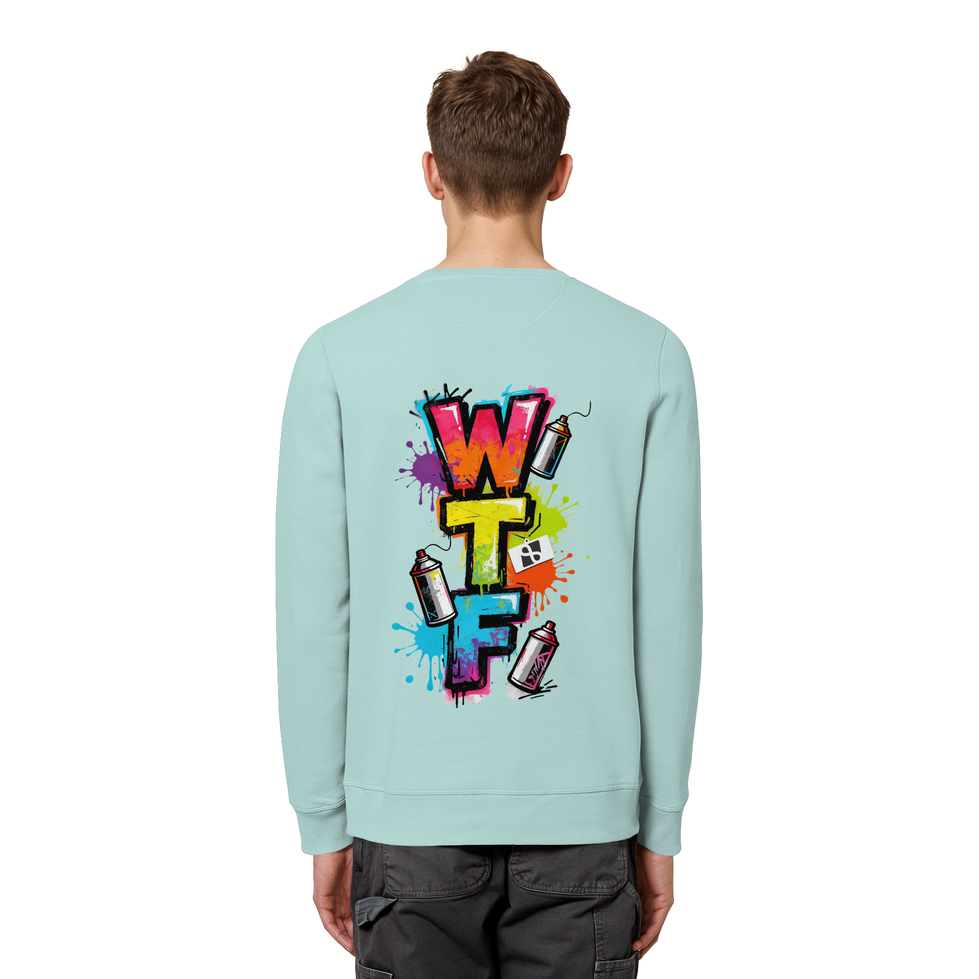 WTF - "Wear The Fair" Print mit besticktem Emblem - Organic Basic Unisex Sweatshirt