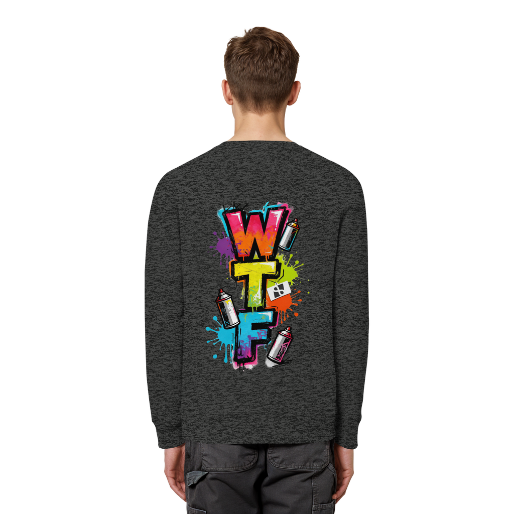 WTF - "Wear The Fair" Print mit besticktem Emblem - Organic Basic Unisex Sweatshirt