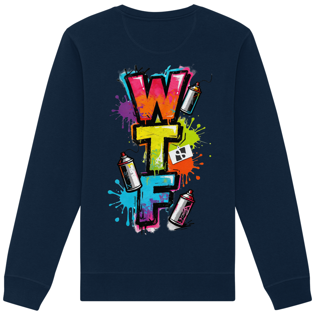 WTF - "Wear The Fair" Print mit besticktem Emblem - Organic Basic Unisex Sweatshirt