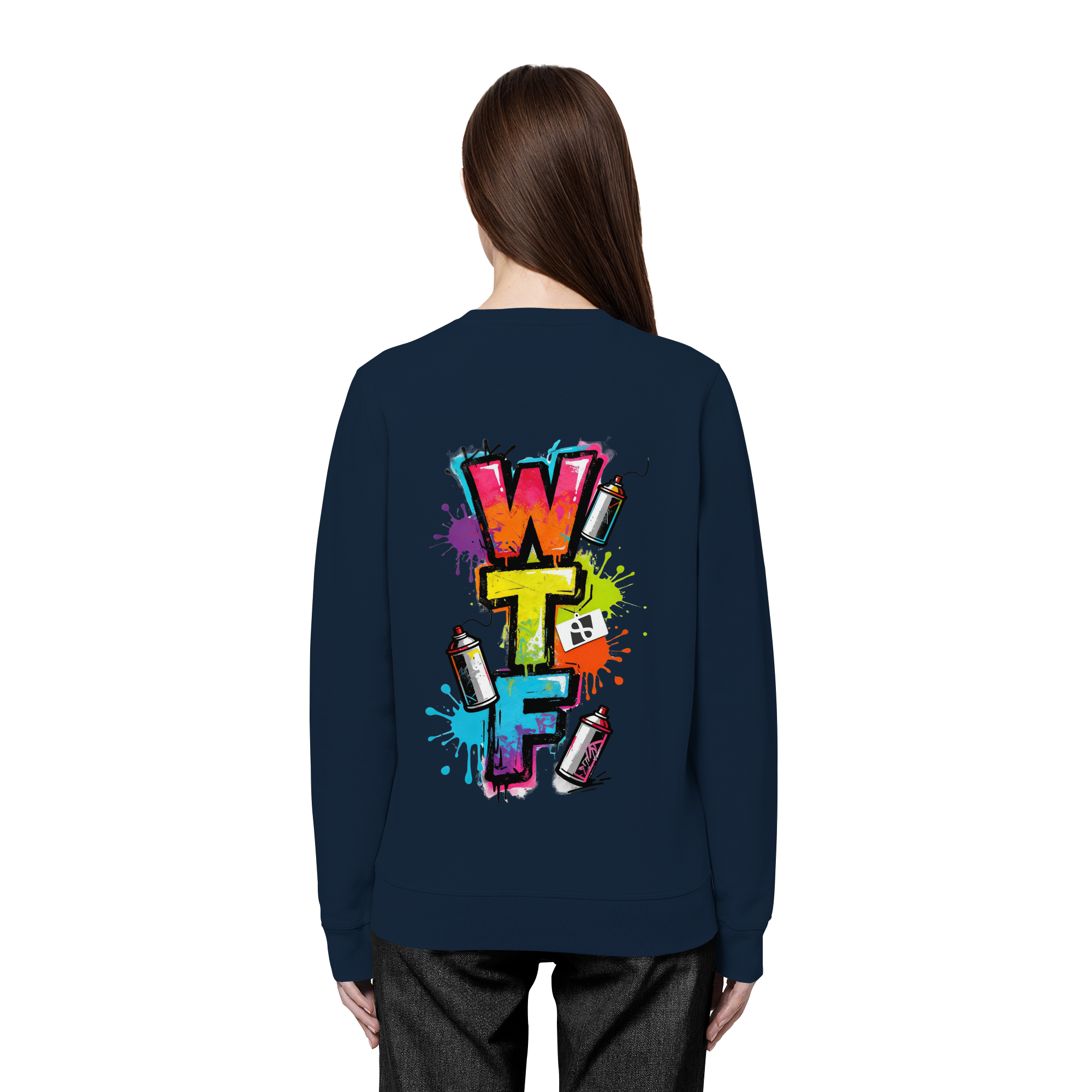 WTF - "Wear The Fair" Print mit besticktem Emblem - Organic Basic Unisex Sweatshirt