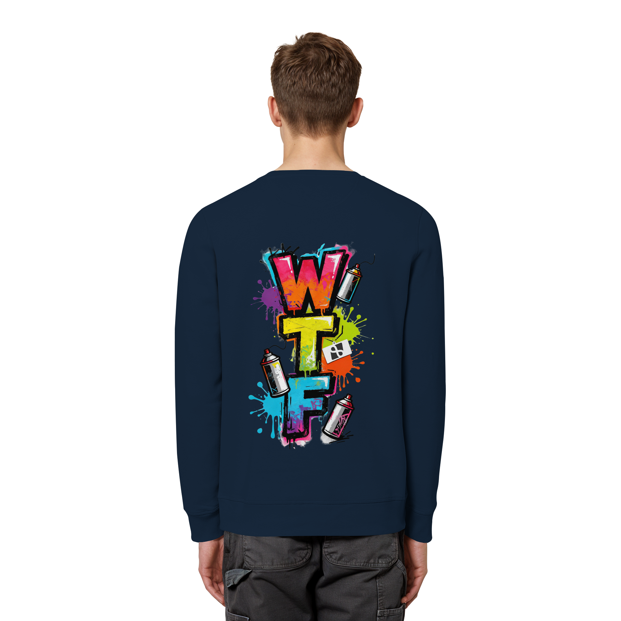 WTF - "Wear The Fair" Print mit besticktem Emblem - Organic Basic Unisex Sweatshirt