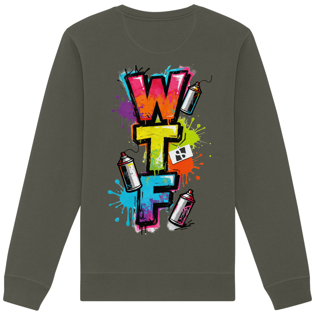 WTF - "Wear The Fair" Print mit besticktem Emblem - Organic Basic Unisex Sweatshirt