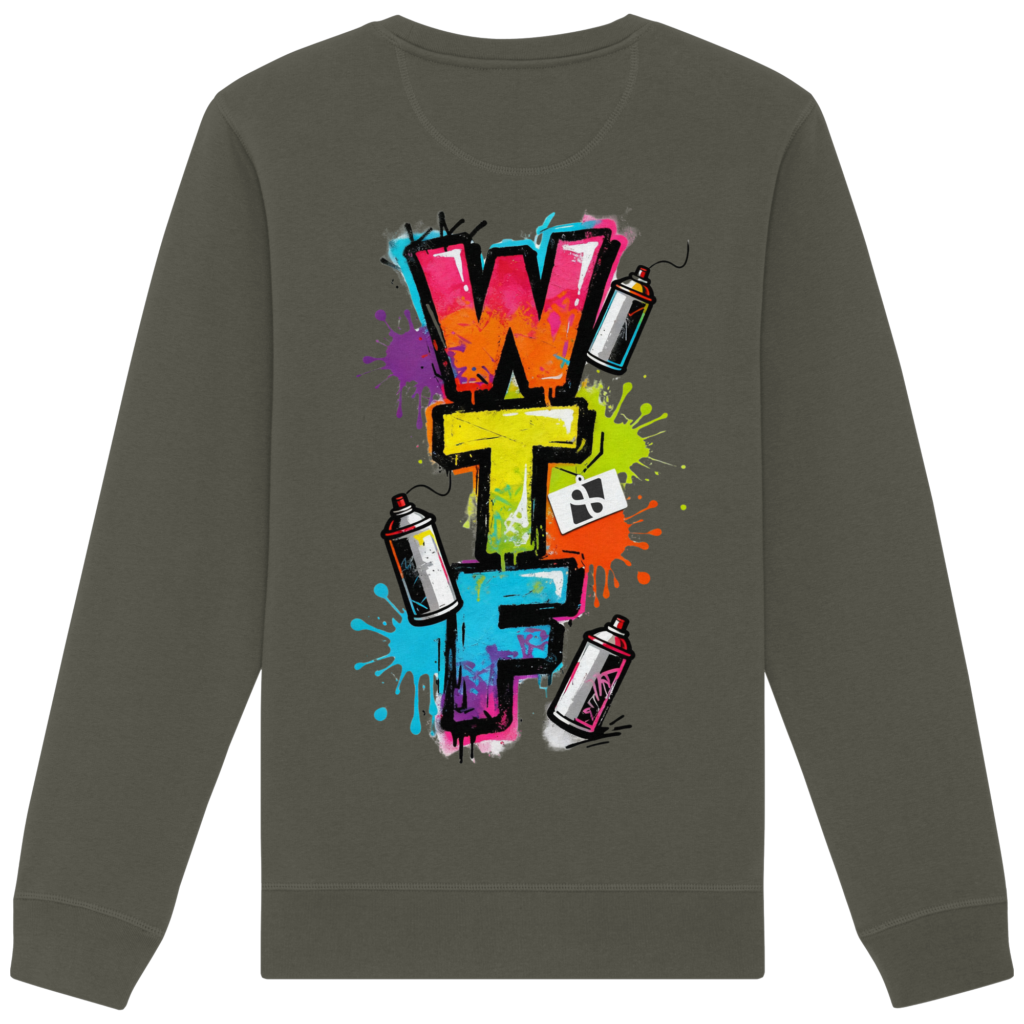 WTF - "Wear The Fair" Print mit besticktem Emblem - Organic Basic Unisex Sweatshirt