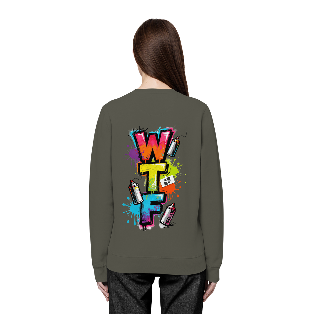 WTF - "Wear The Fair" Print mit besticktem Emblem - Organic Basic Unisex Sweatshirt