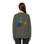 Tannenhäher mit Zirbelnuss + Emblem Stick - Organic Basic Unisex Sweatshirt