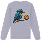 Tannenhäher mit Zirbelnuss + Emblem Stick - Organic Basic Unisex Sweatshirt