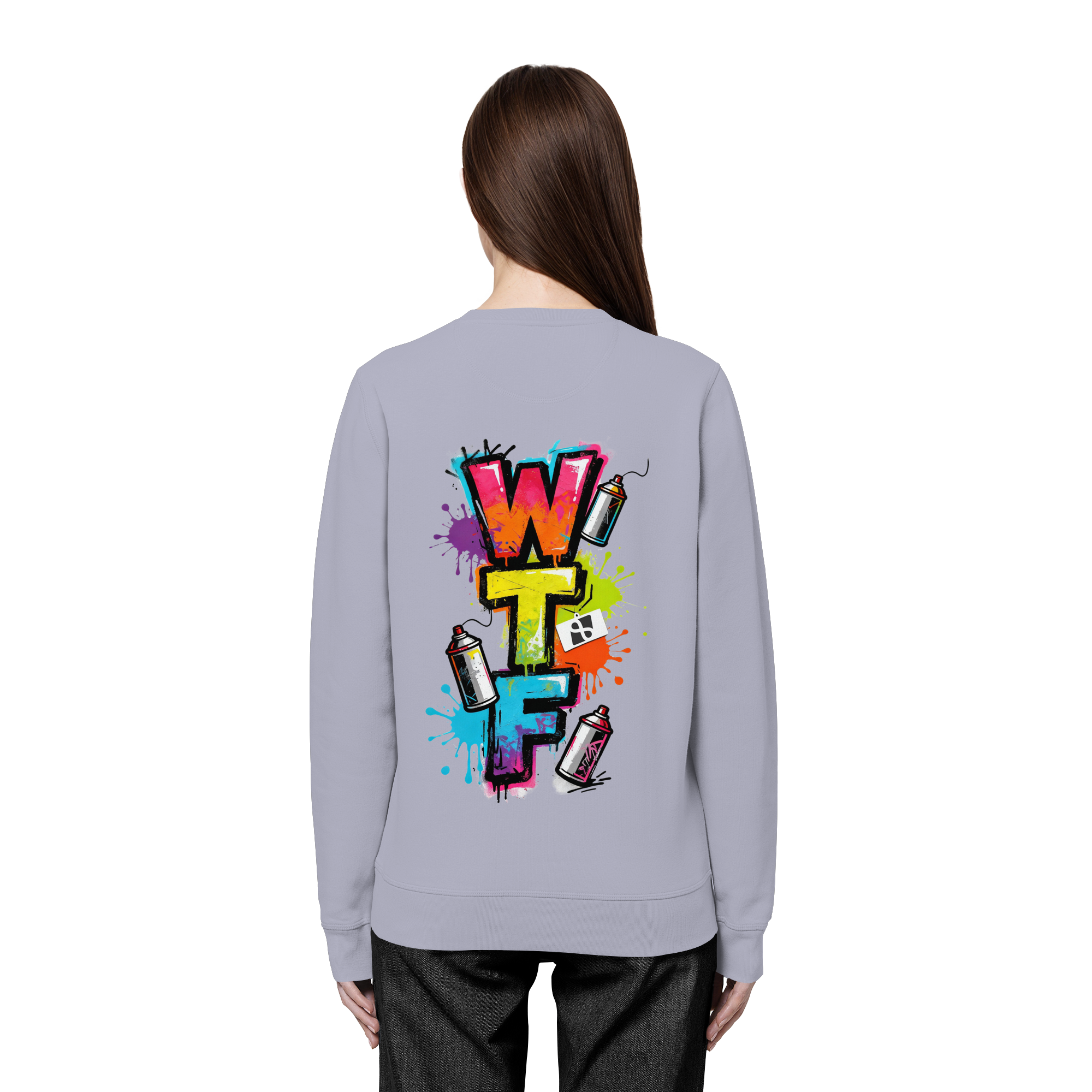 WTF - "Wear The Fair" Print mit besticktem Emblem - Organic Basic Unisex Sweatshirt