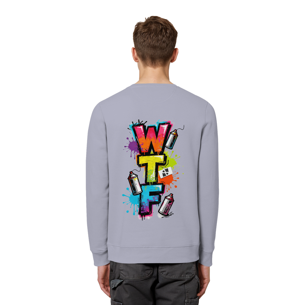 WTF - "Wear The Fair" Print mit besticktem Emblem - Organic Basic Unisex Sweatshirt