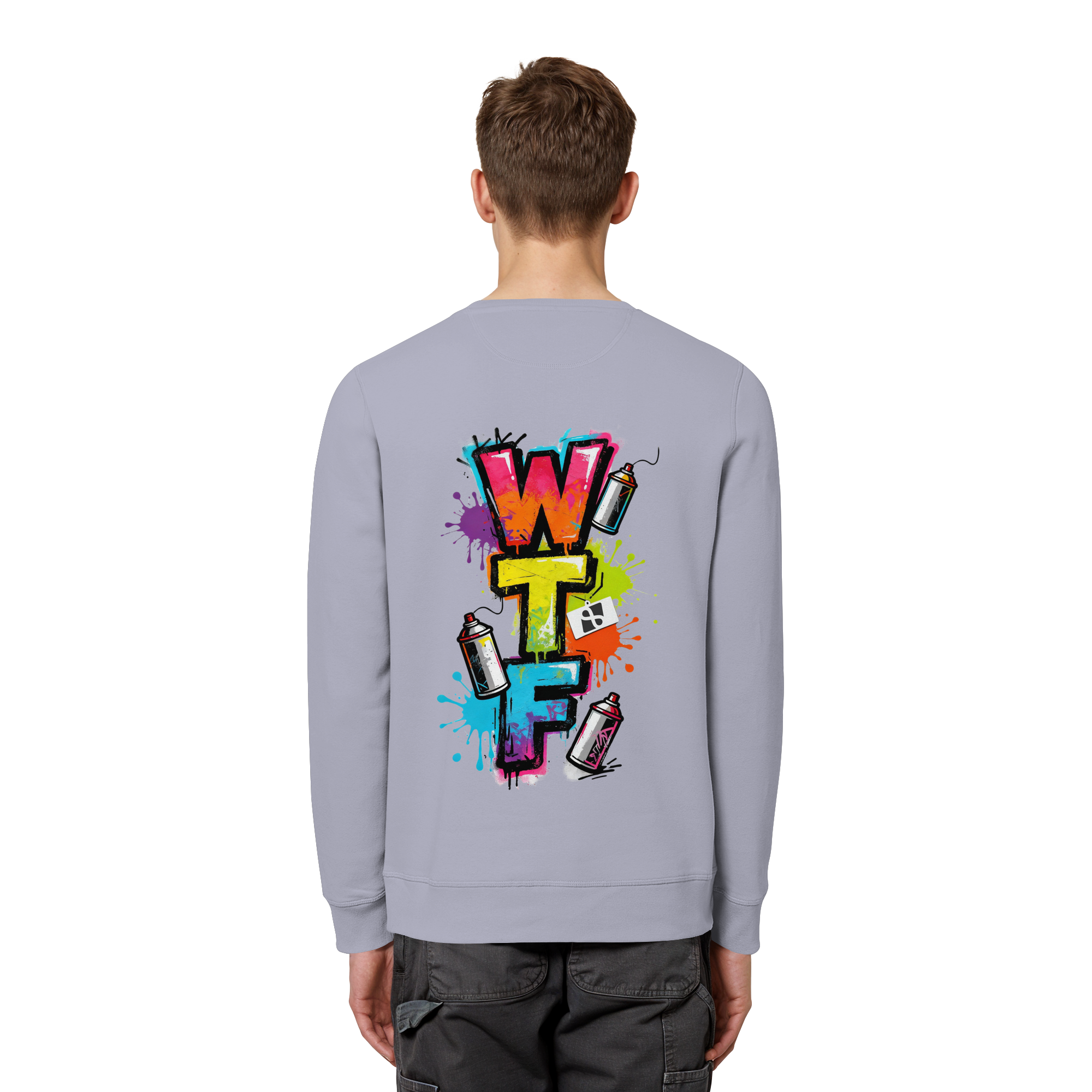 WTF - "Wear The Fair" Print mit besticktem Emblem - Organic Basic Unisex Sweatshirt