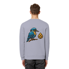 Tannenhäher mit Zirbelnuss + Emblem Stick - Organic Basic Unisex Sweatshirt
