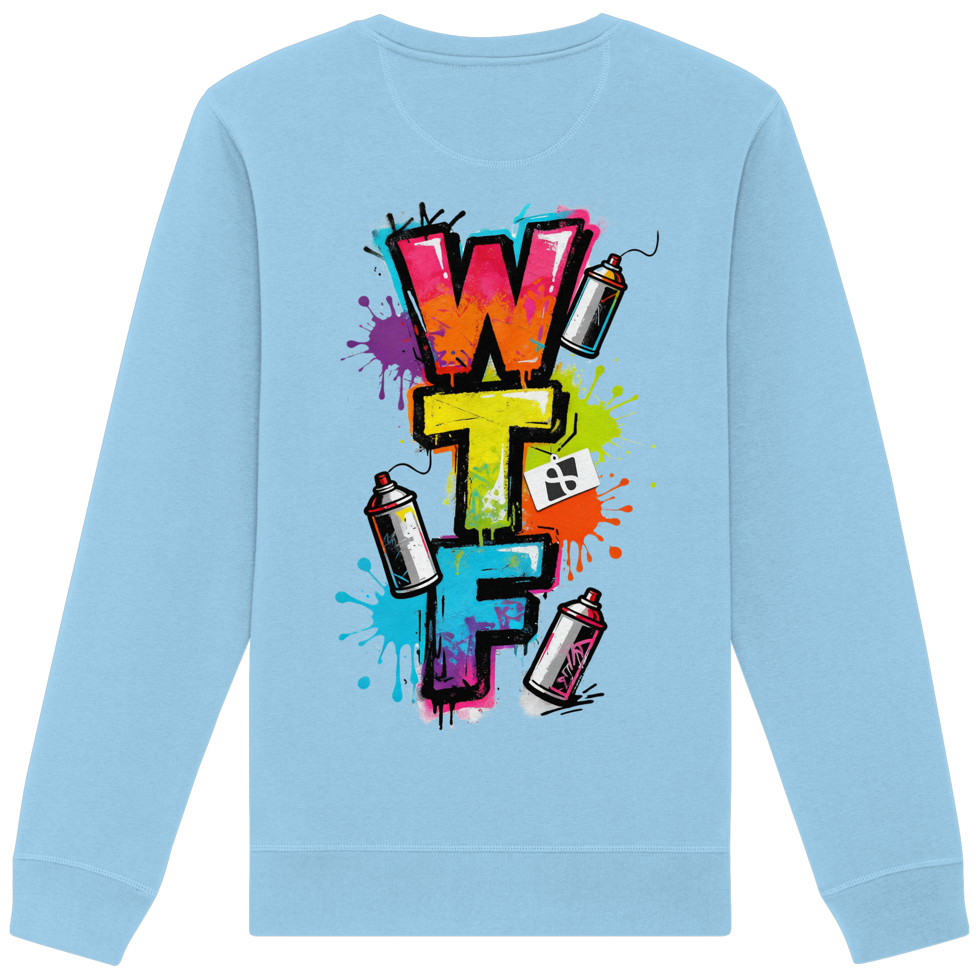 WTF - "Wear The Fair" Print mit besticktem Emblem - Organic Basic Unisex Sweatshirt