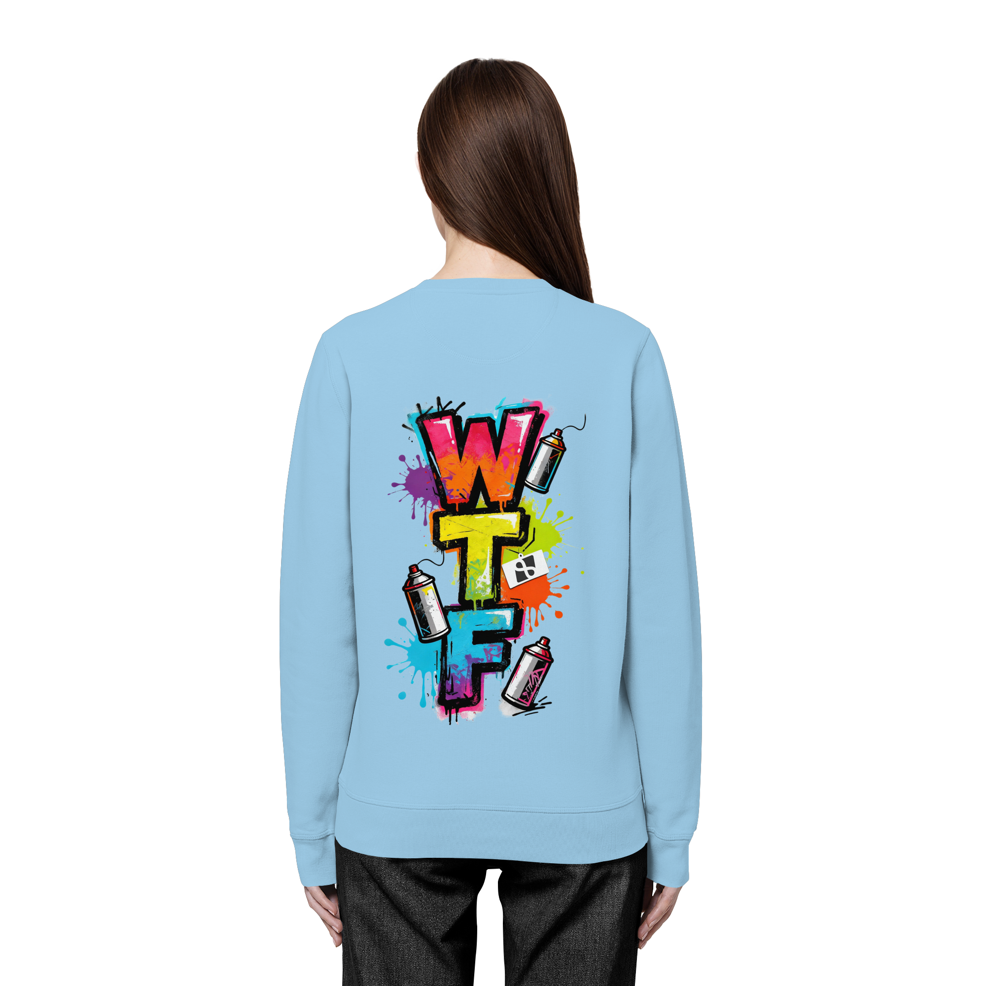 WTF - "Wear The Fair" Print mit besticktem Emblem - Organic Basic Unisex Sweatshirt