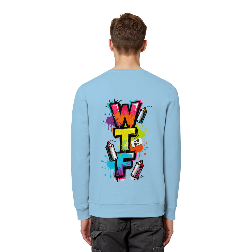 WTF - "Wear The Fair" Print mit besticktem Emblem - Organic Basic Unisex Sweatshirt