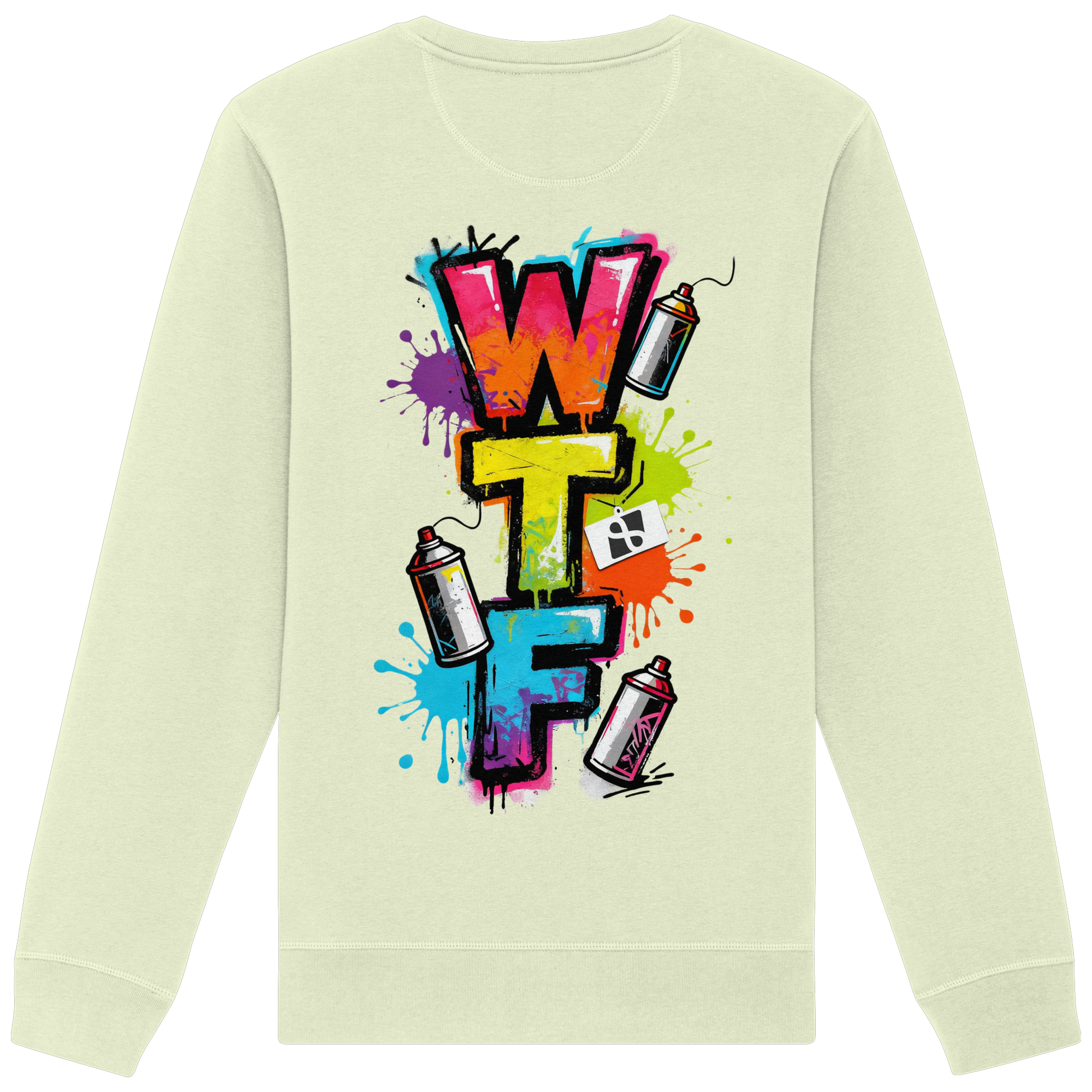 WTF - "Wear The Fair" Print mit besticktem Emblem - Organic Basic Unisex Sweatshirt