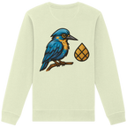 Tannenhäher mit Zirbelnuss + Emblem Stick - Organic Basic Unisex Sweatshirt