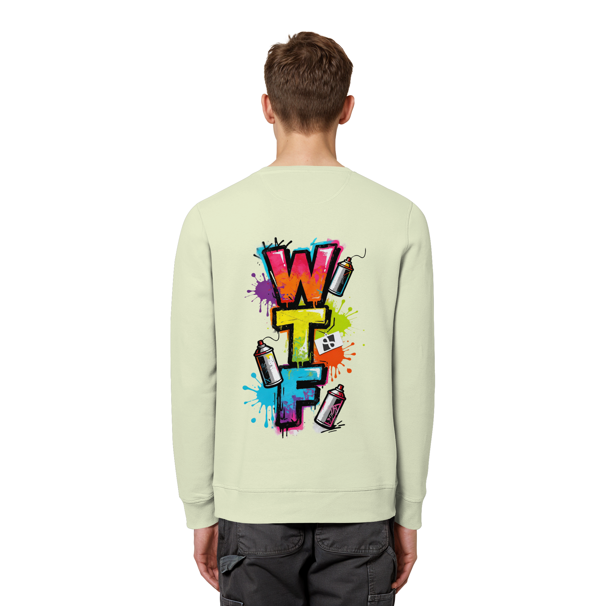 WTF - "Wear The Fair" Print mit besticktem Emblem - Organic Basic Unisex Sweatshirt