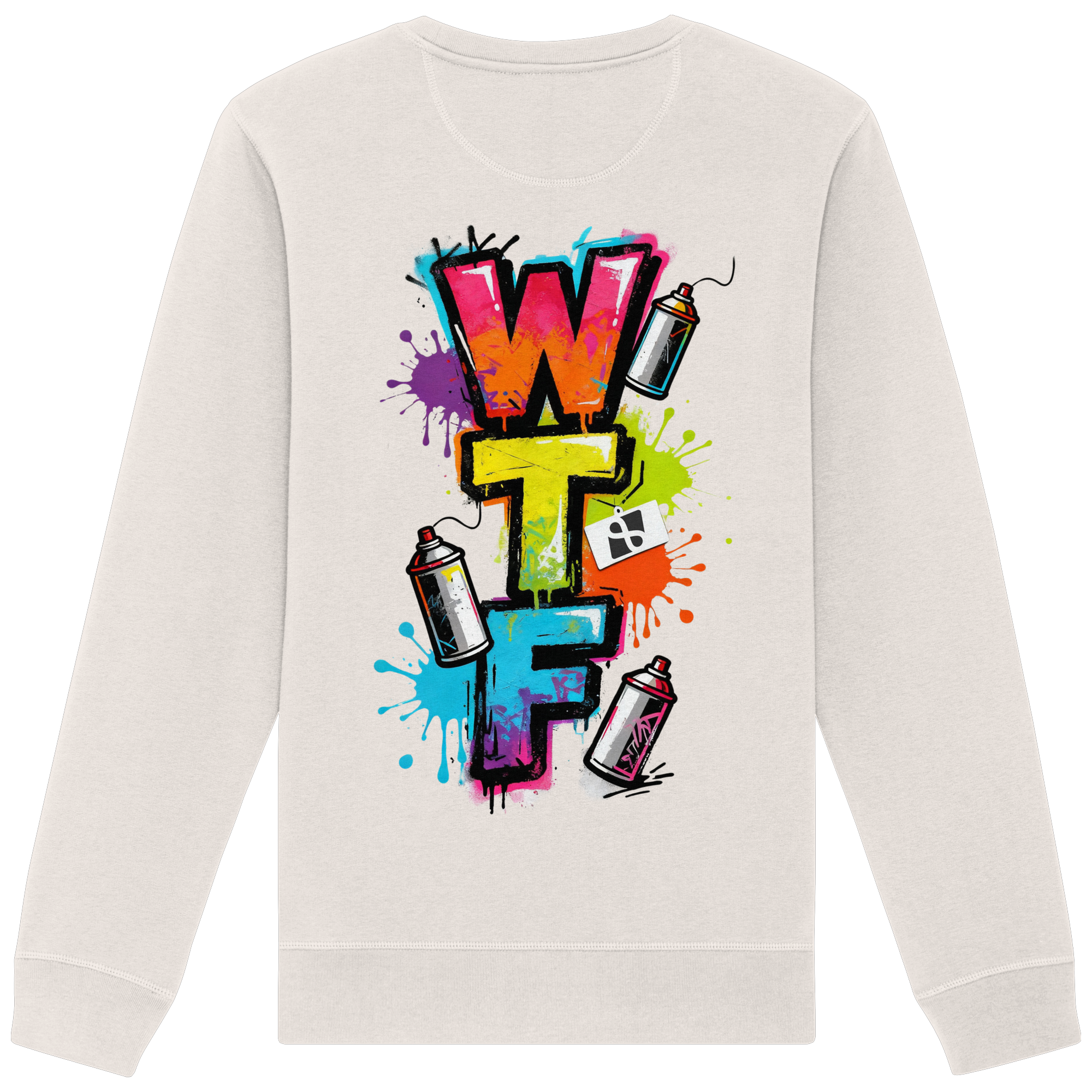WTF - "Wear The Fair" Print mit besticktem Emblem - Organic Basic Unisex Sweatshirt