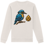 Tannenhäher mit Zirbelnuss + Emblem Stick - Organic Basic Unisex Sweatshirt