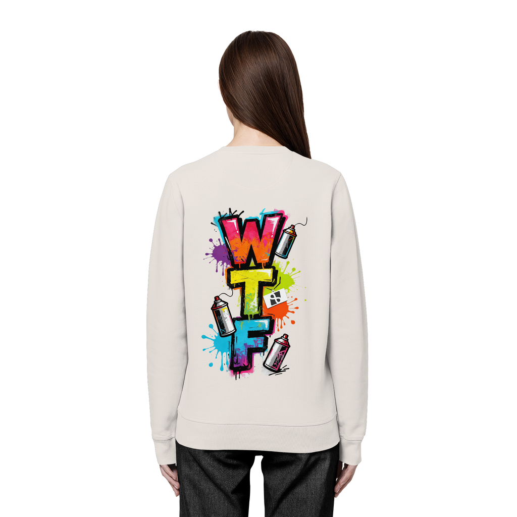 WTF - "Wear The Fair" Print mit besticktem Emblem - Organic Basic Unisex Sweatshirt