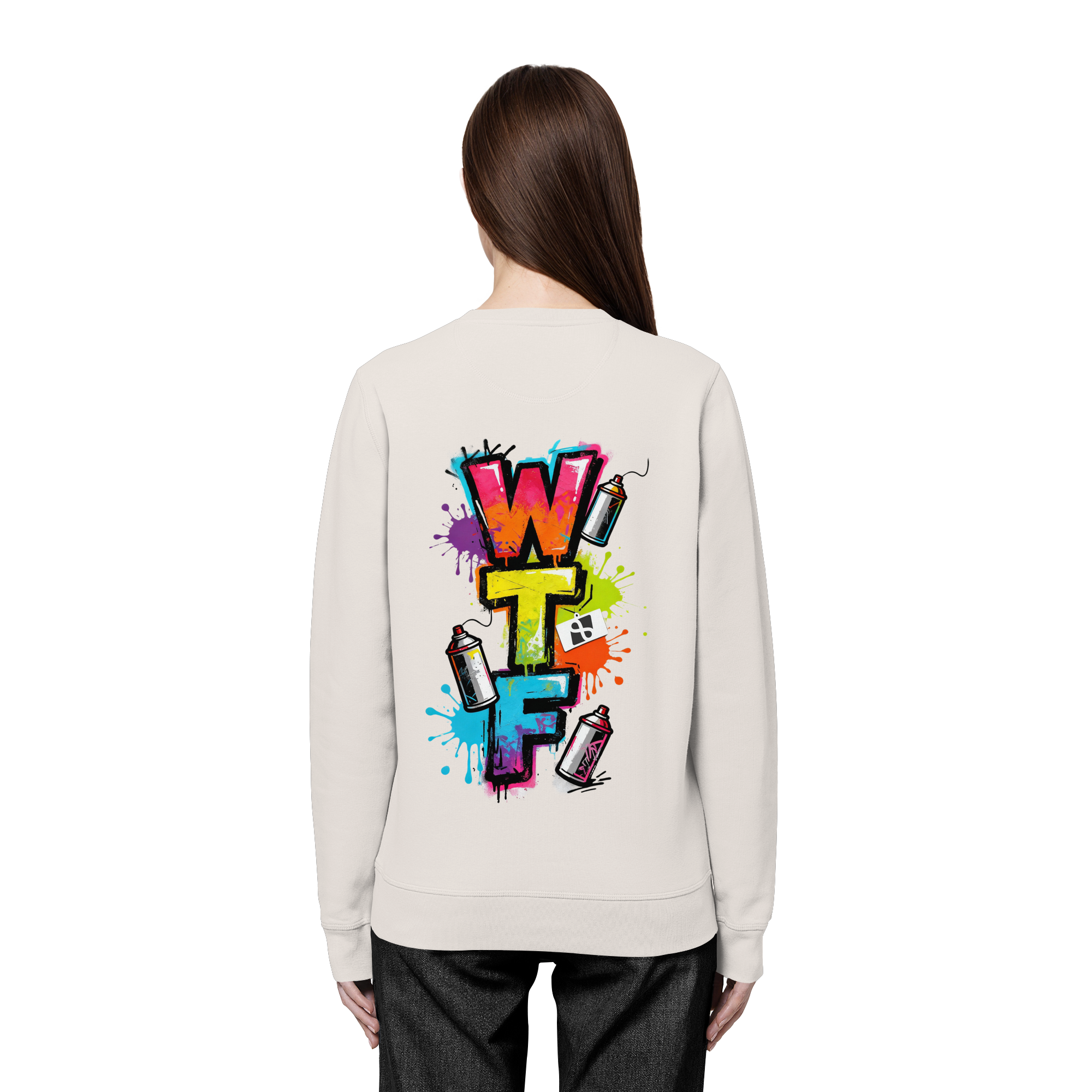 WTF - "Wear The Fair" Print mit besticktem Emblem - Organic Basic Unisex Sweatshirt