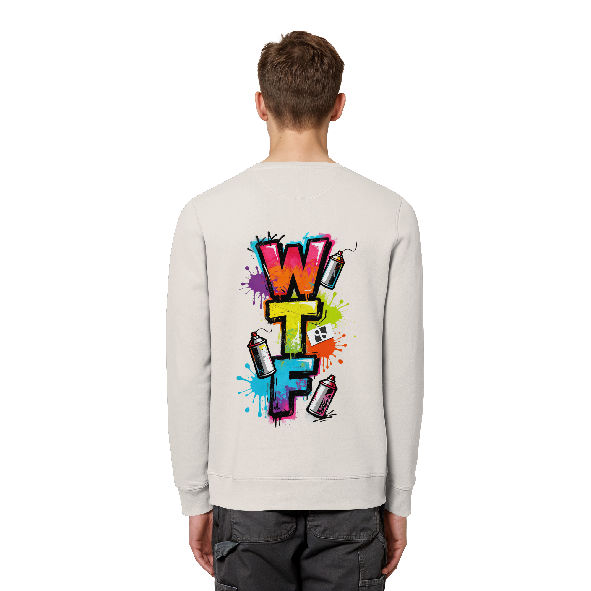 WTF - "Wear The Fair" Print mit besticktem Emblem - Organic Basic Unisex Sweatshirt