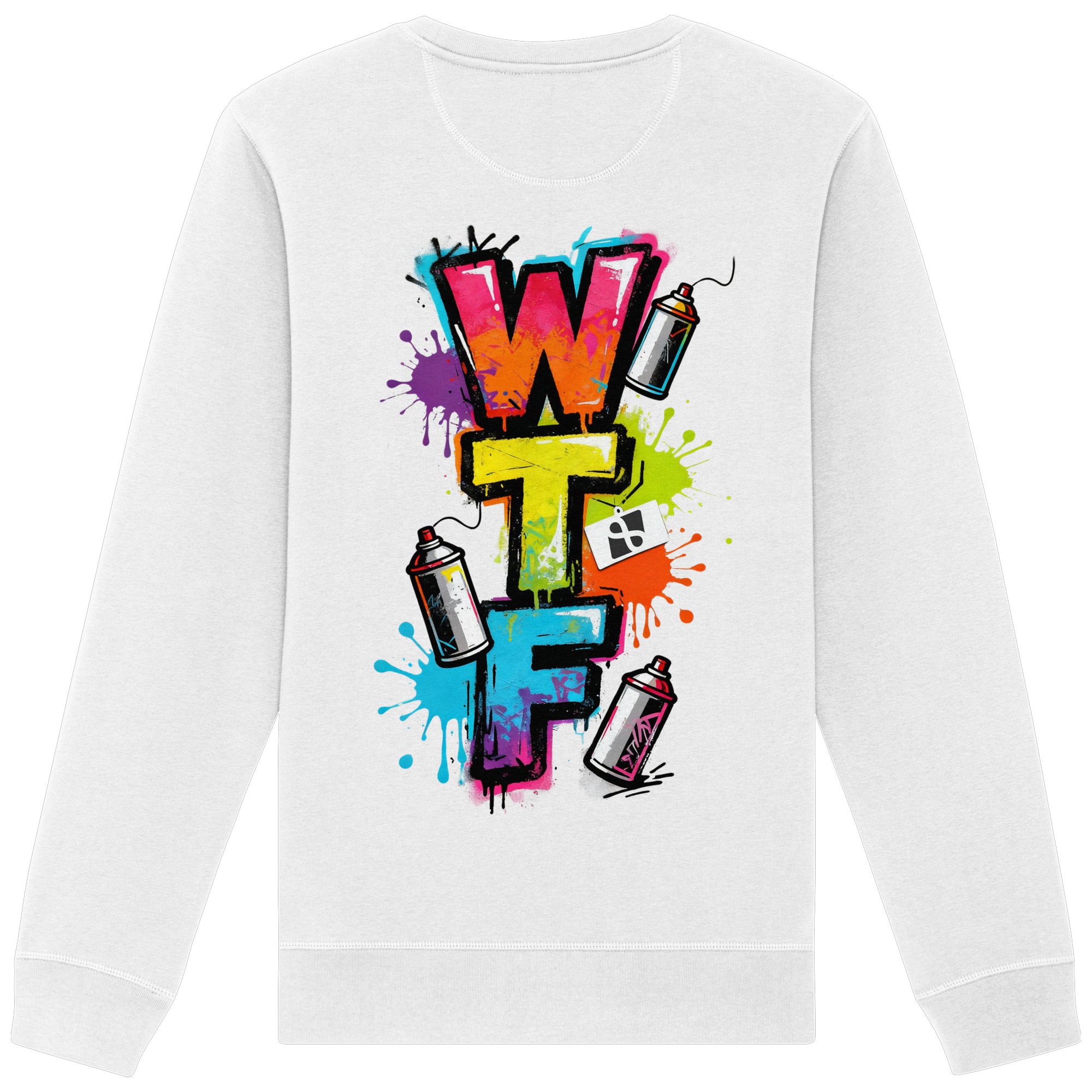 WTF - "Wear The Fair" Print mit besticktem Emblem - Organic Basic Unisex Sweatshirt