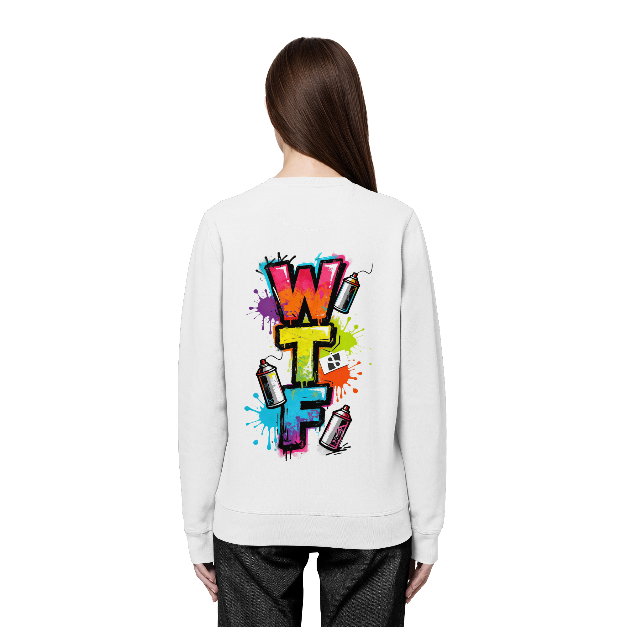 WTF - "Wear The Fair" Print mit besticktem Emblem - Organic Basic Unisex Sweatshirt