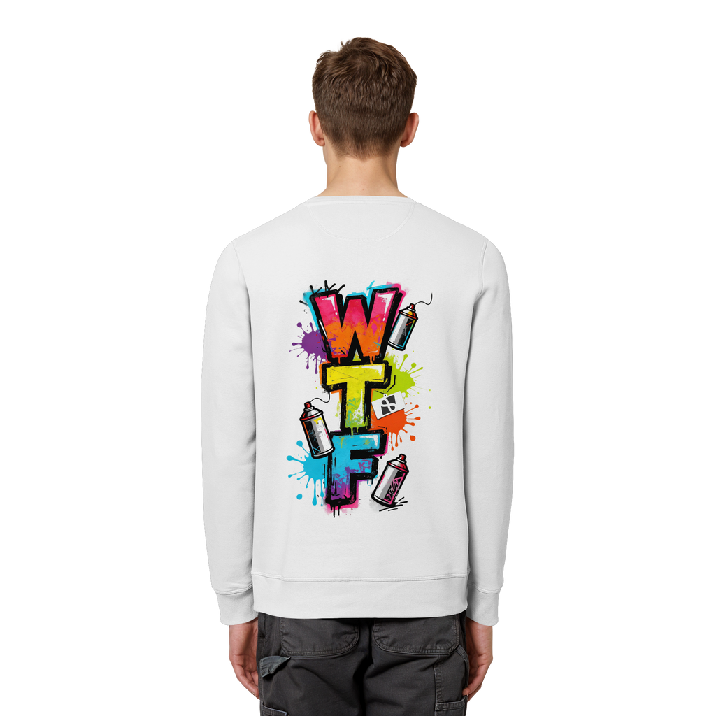 WTF - "Wear The Fair" Print mit besticktem Emblem - Organic Basic Unisex Sweatshirt