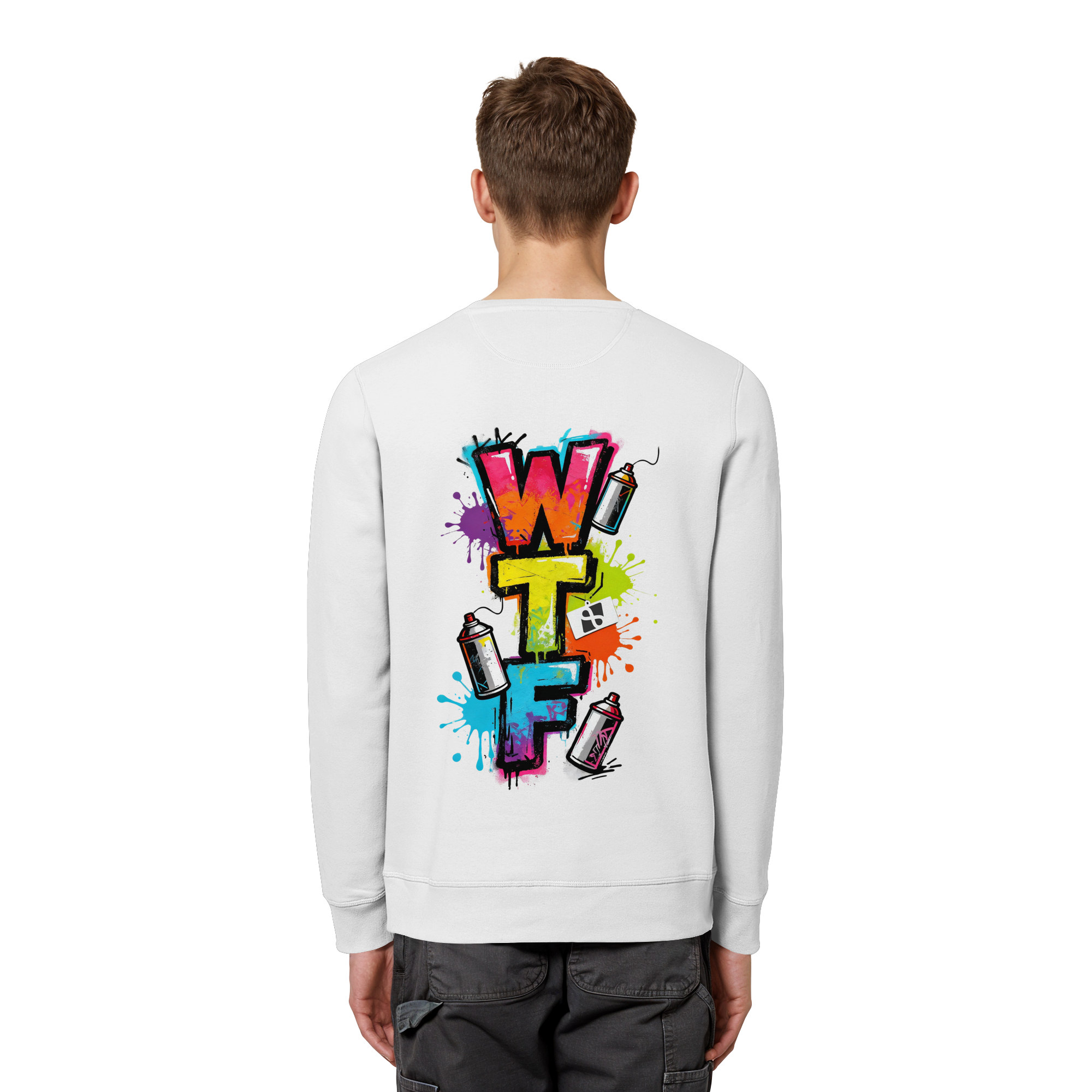 WTF - "Wear The Fair" Print mit besticktem Emblem - Organic Basic Unisex Sweatshirt