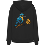 Tannenhäher mit Zirbelnuss + Emblem Stick - Organic Hoodie
