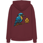 Tannenhäher mit Zirbelnuss + Emblem Stick - Organic Hoodie