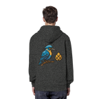 Tannenhäher mit Zirbelnuss + Emblem Stick - Organic Hoodie