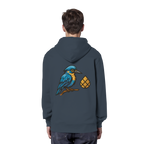 Tannenhäher mit Zirbelnuss + Emblem Stick - Organic Hoodie
