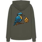 Tannenhäher mit Zirbelnuss + Emblem Stick Hoodie