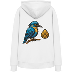 Tannenhäher mit Zirbelnuss + Emblem Stick - Organic Hoodie