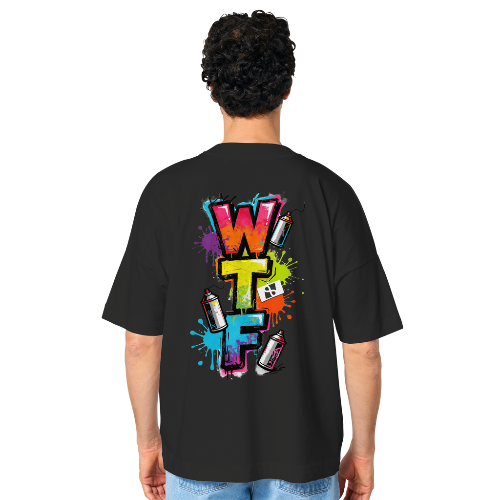 WTF - "Wear The Fair" Print mit besticktem Emblem - Organic Oversize Shirt