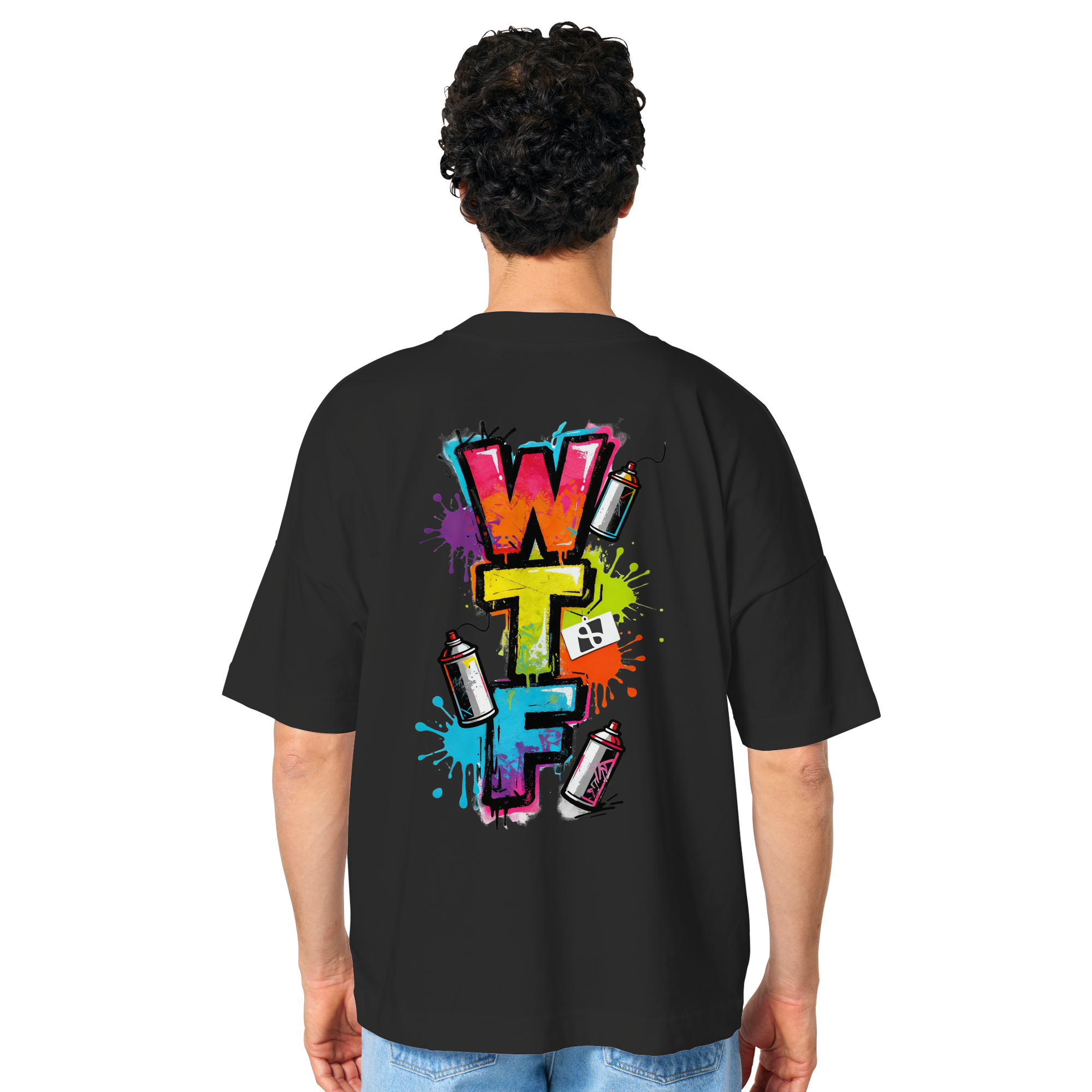 WTF - "Wear The Fair" Print mit besticktem Emblem - Organic Oversize Shirt