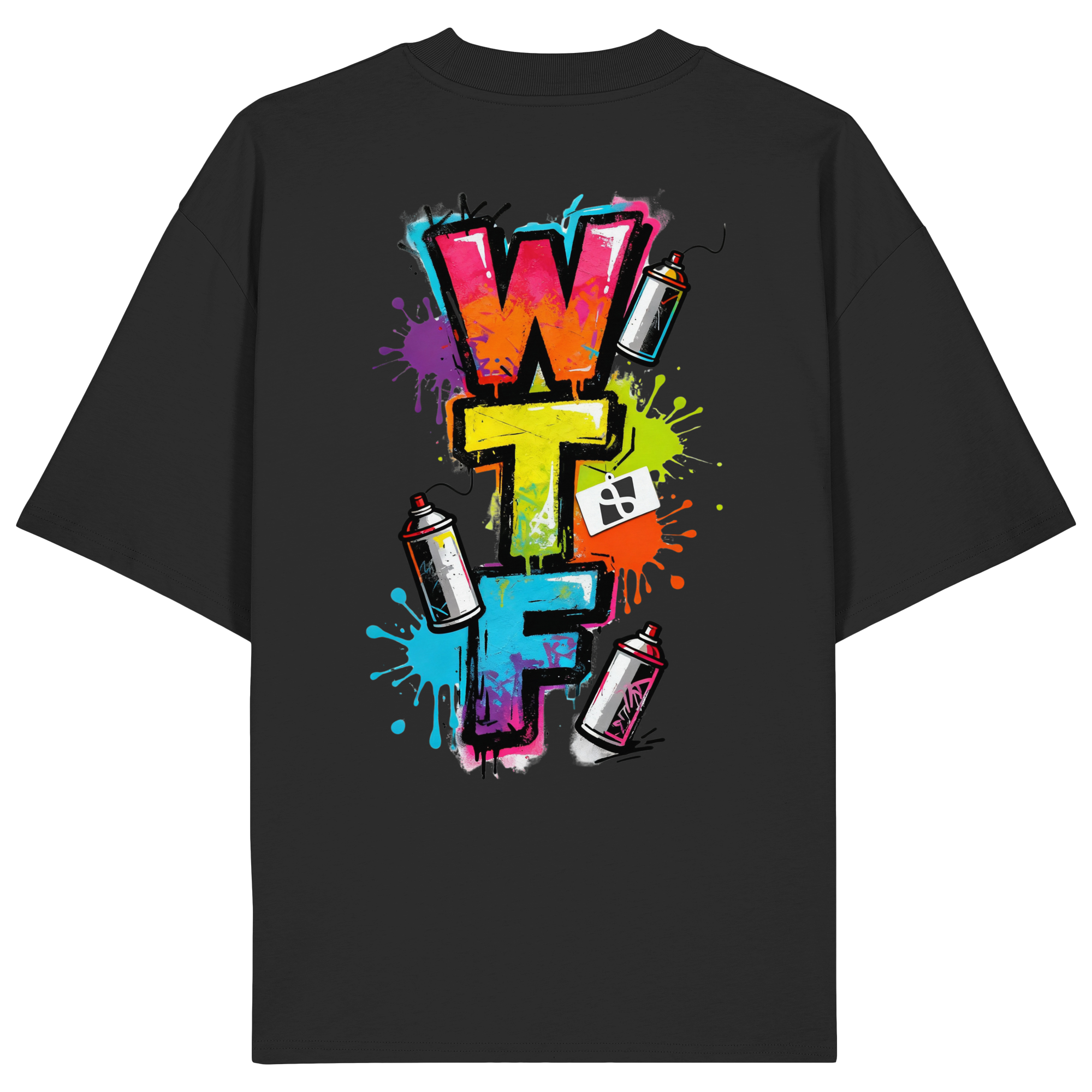 WTF - "Wear The Fair" Print mit besticktem Emblem - Organic Oversize Shirt